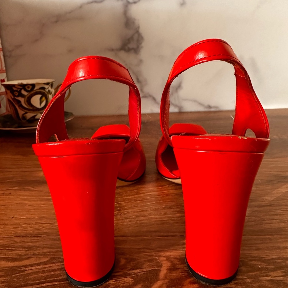 MaxMara Bold Red Heels - Picture 6 of 6